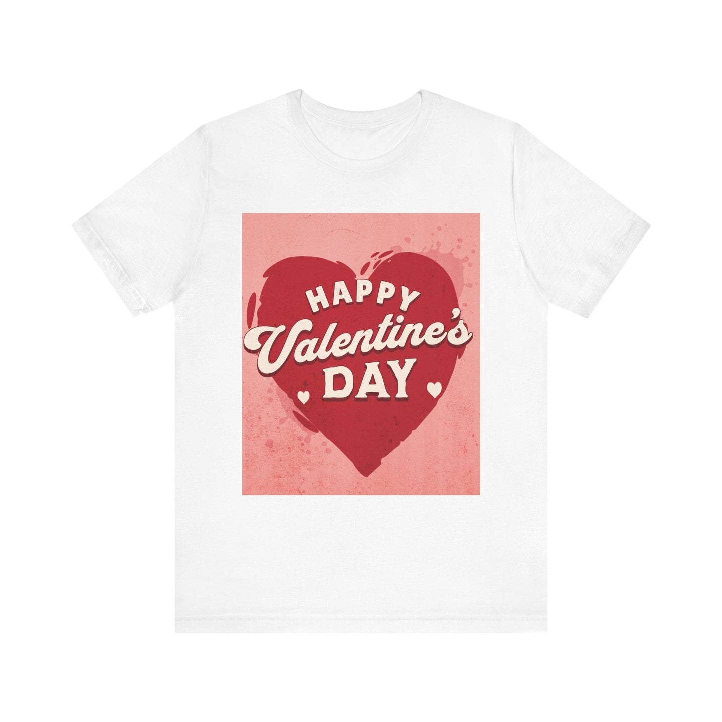 Happy Valentine's Day Jersey Short Sleeve Tee - Aaria Tees Aaria Tees