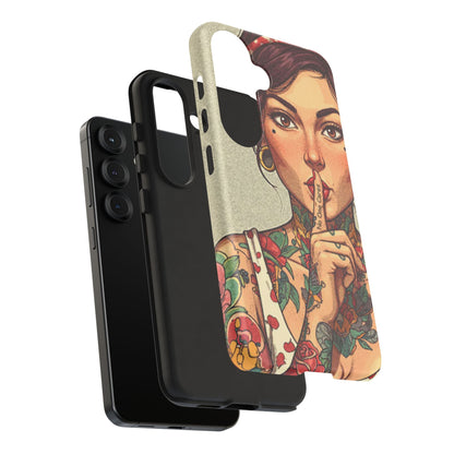 Shh No One Cares Tough Phone Case