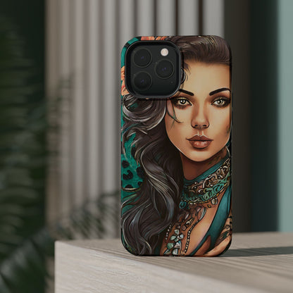 Vibrant Beauty Magnetic Tough Phone Case