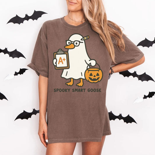 Spooky smart goose tee or sweatshirt