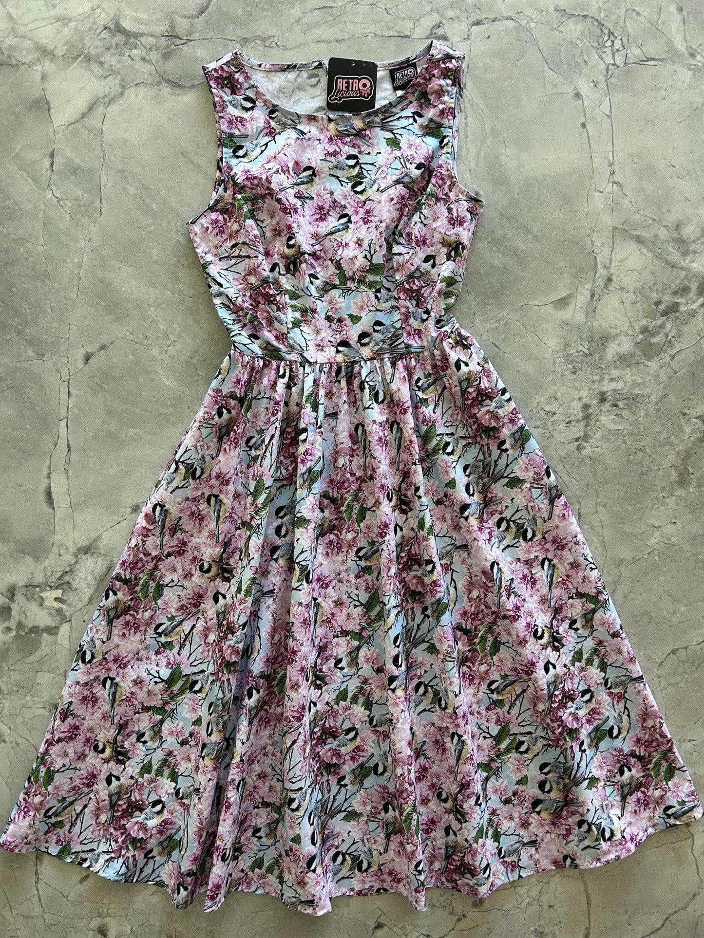 Birds Midi Dress