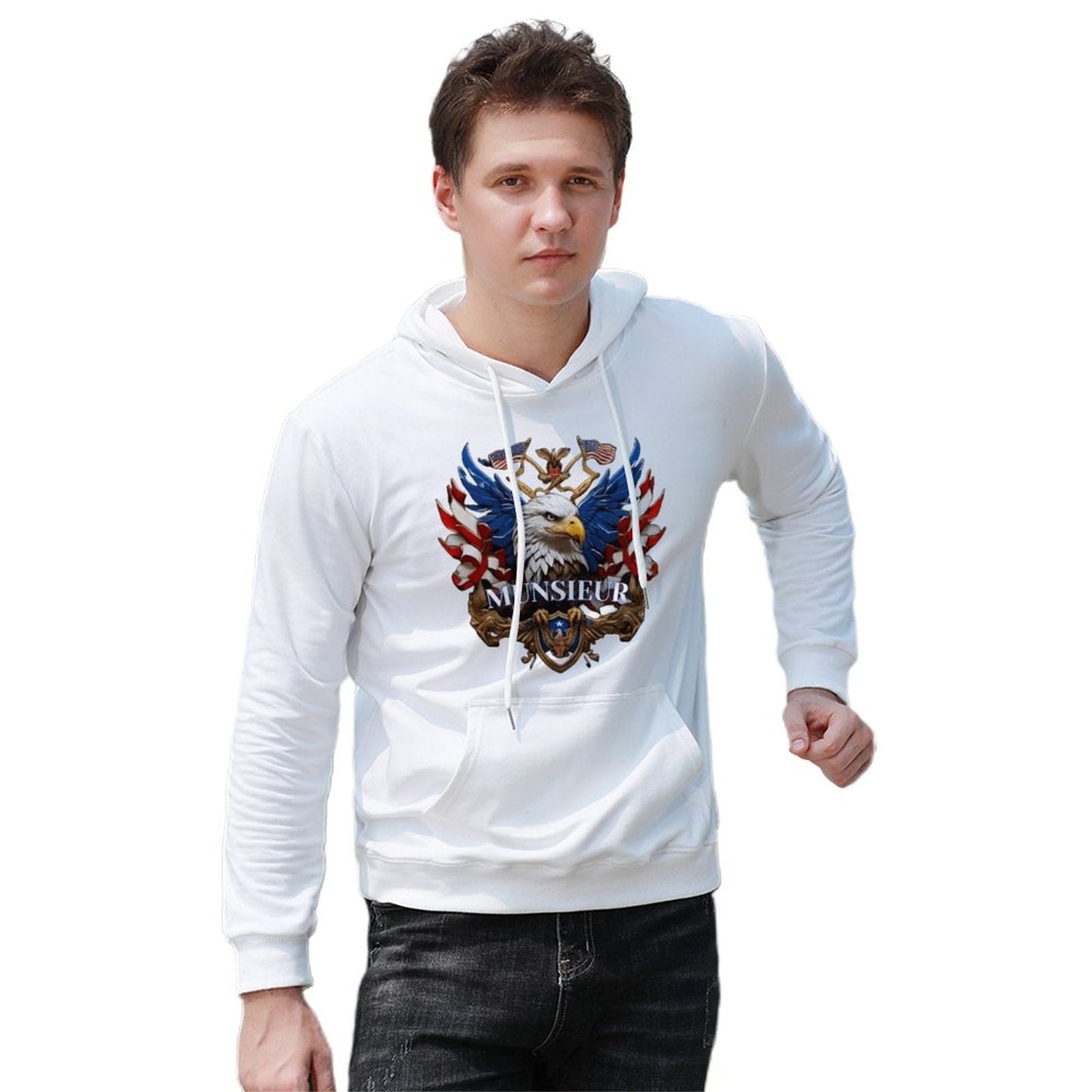 Munsieur Men's Hoodie "American Pride" Independence Day Collection