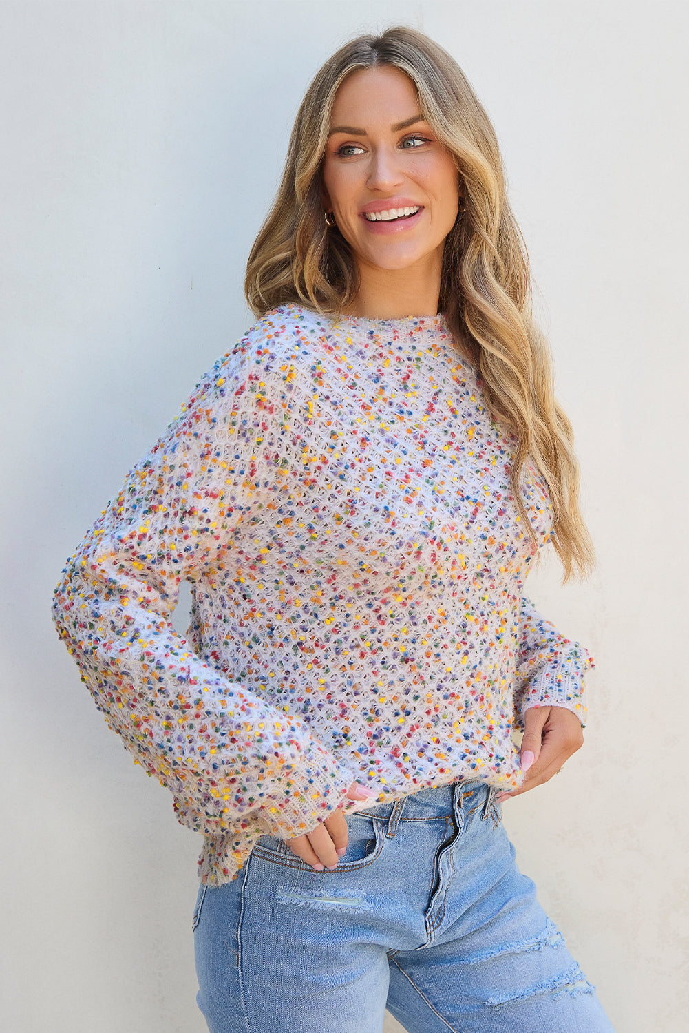 Everly Confetti Sweater - Aaria Tees