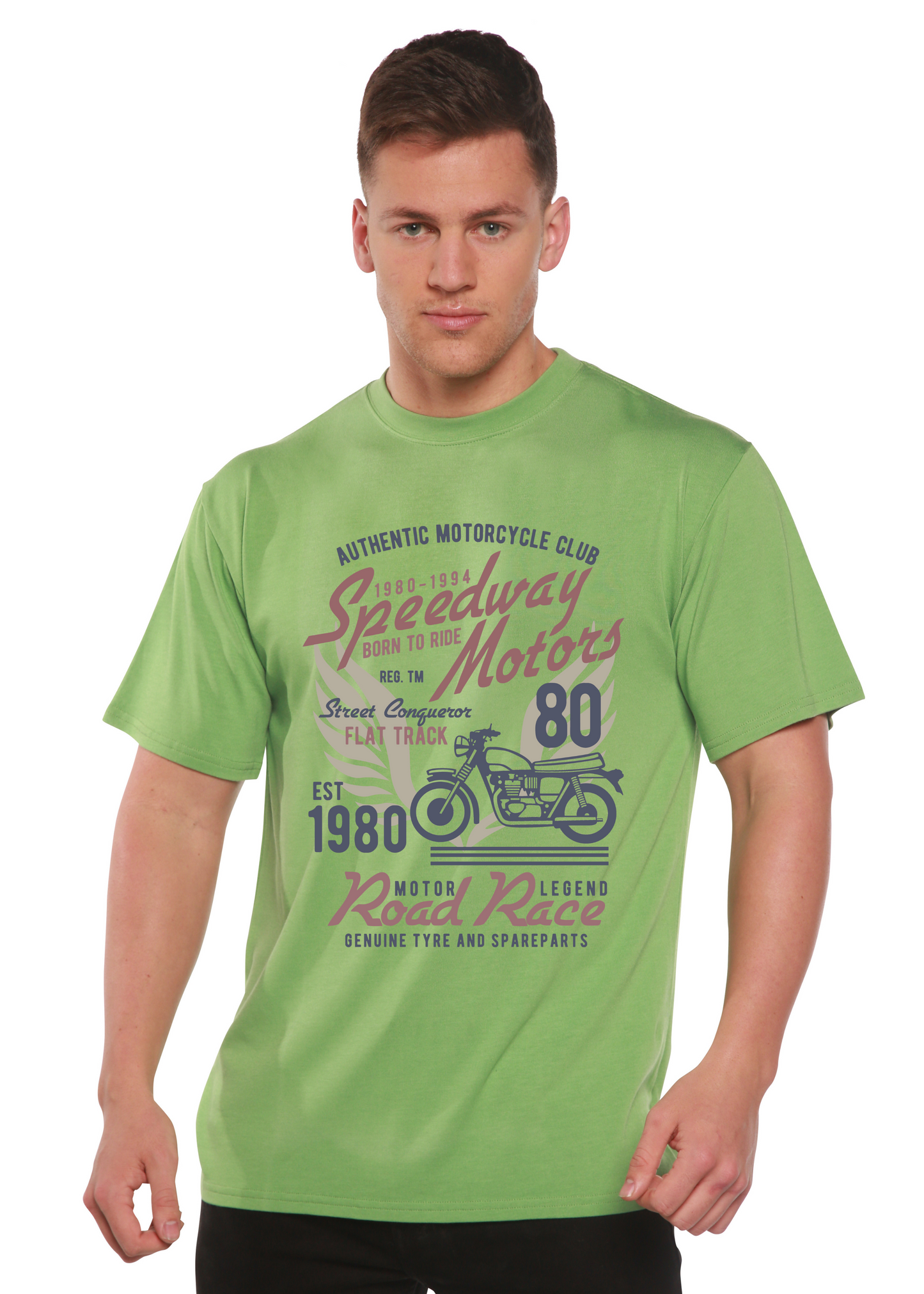 Speedway Motor Spun Bamboo® Men's Bamboo Viscose/Organic Cotton Short Sleeve Graphic T-Shirt