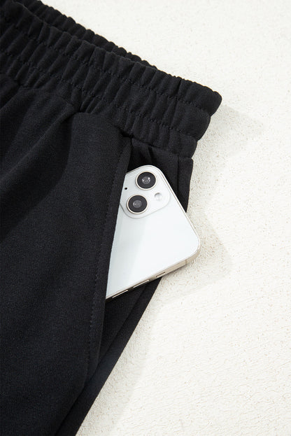 Colorblock Patchwork Pullover and Shorts Set