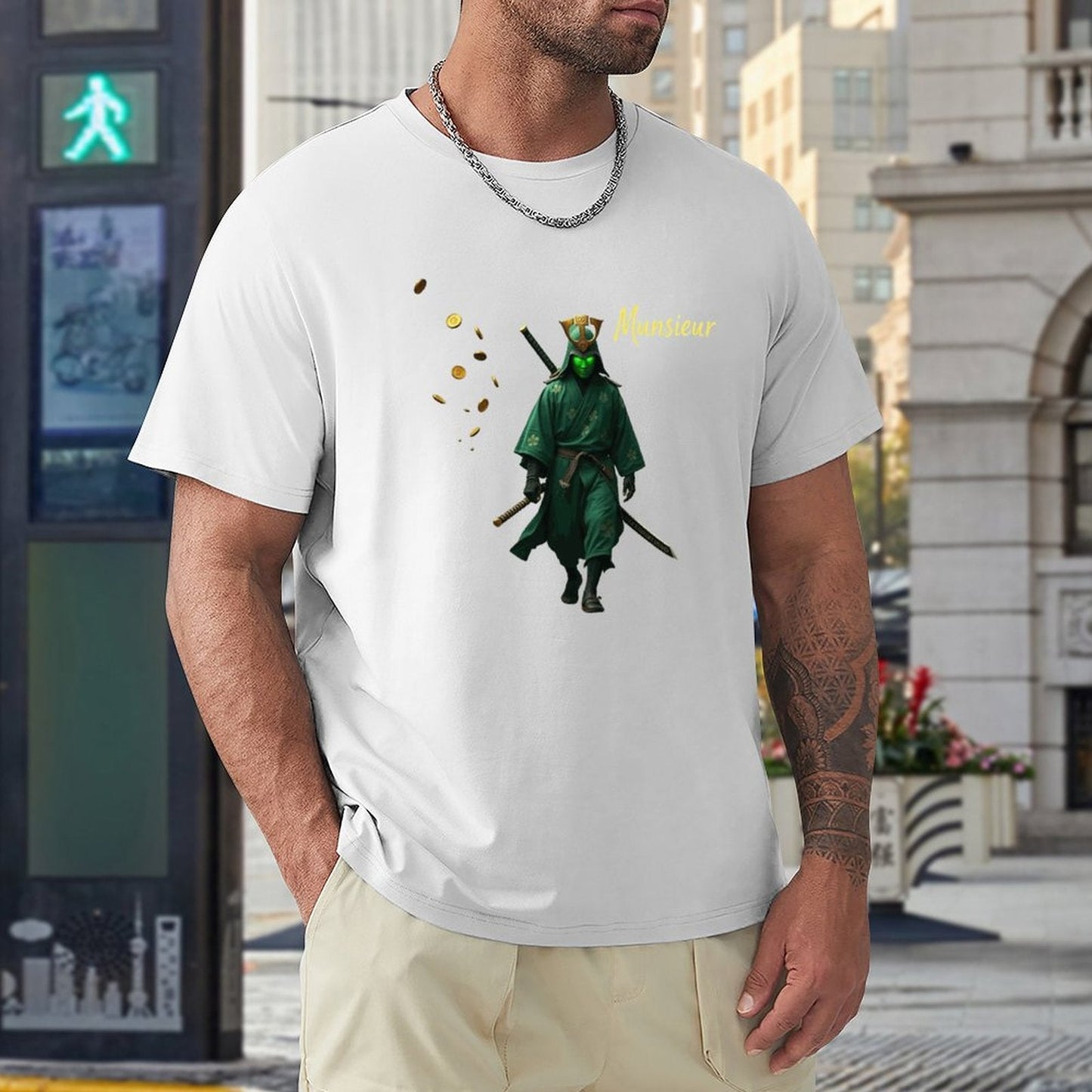 Munsieur St. Patrick's Day Collection for Men – Emerald Green Celtic Warrior Tee