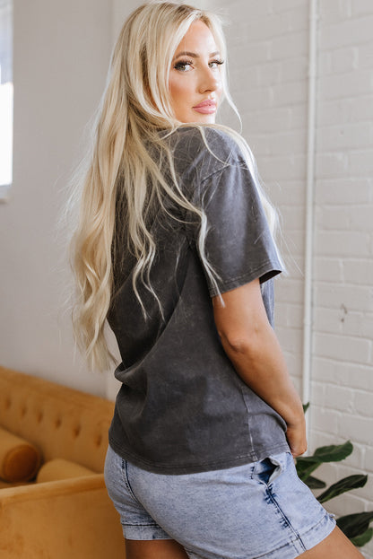 Kindness Butterflies Mineral Wash Loose Tee