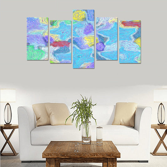 Canvas Wall Art Prints (No Frame) 5-Pieces - "Stars"