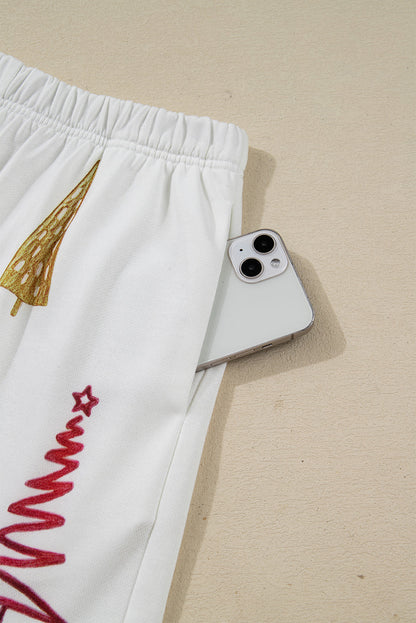 Christmas Tree Top and Shorts Pajama Set