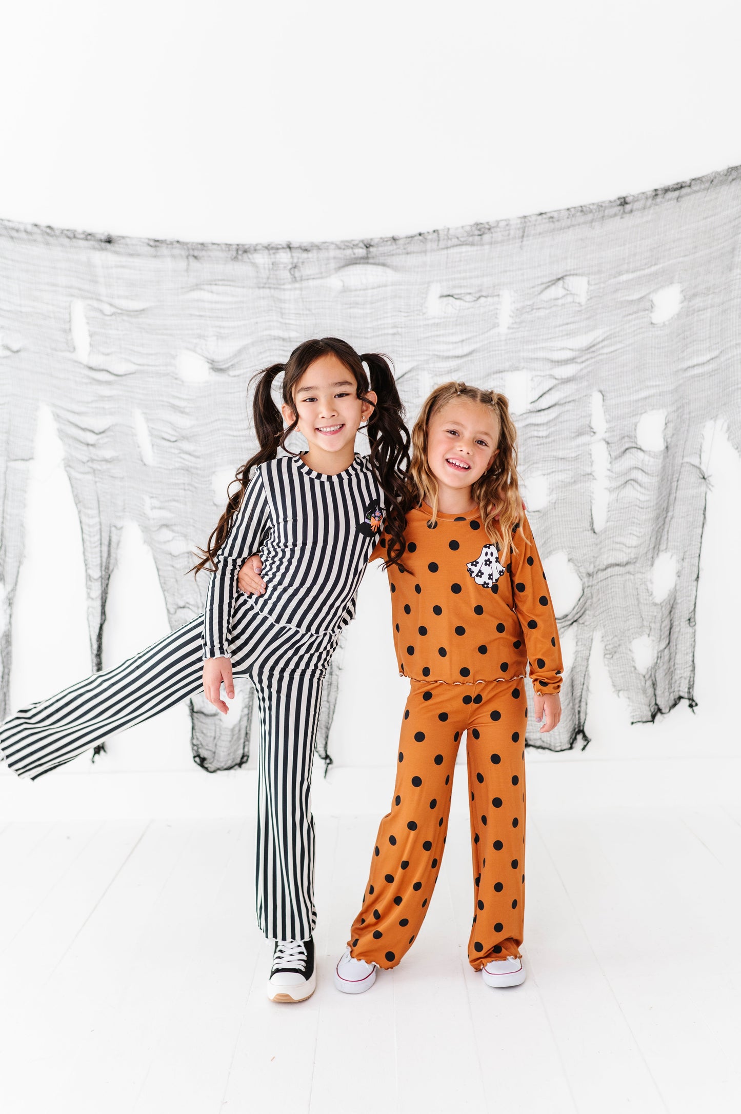 Floral Ghostie Dotted | 2-Piece Bamboo Set