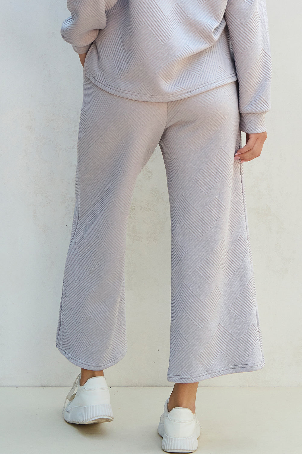 Laylah Textured Top and Pants Set - Aaria Tees