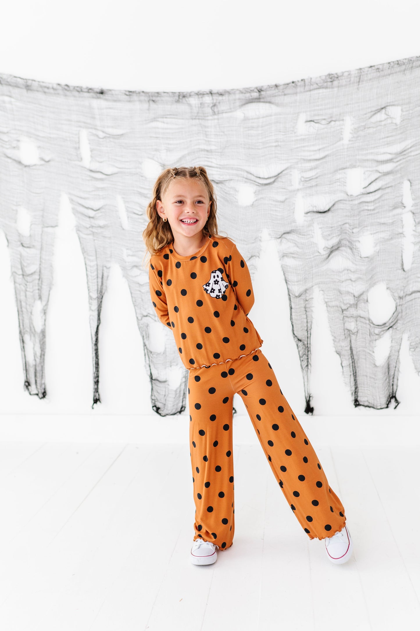 Floral Ghostie Dotted | 2-Piece Bamboo Set