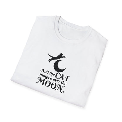 Cat Jumped Over the Moon Unisex Softstyle T-Shirt