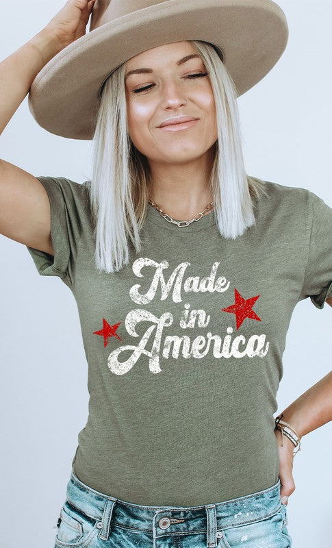 Vintage Made in America Graphic Tee PLUS - Aaria Tees