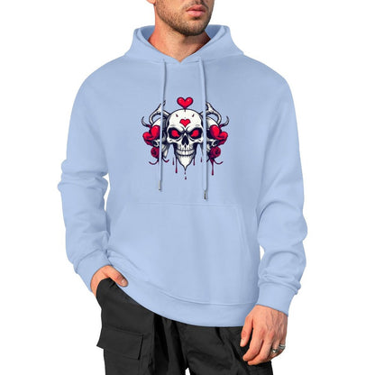 Munsieur Bleeding Royalty: Skull Hoodie for Men