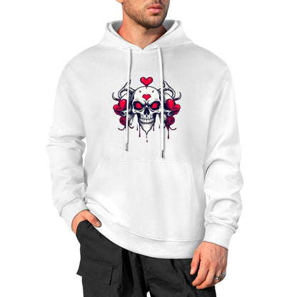 Munsieur Bleeding Royalty: Skull Hoodie for Men