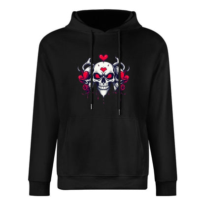 Munsieur Bleeding Royalty: Skull Hoodie for Men