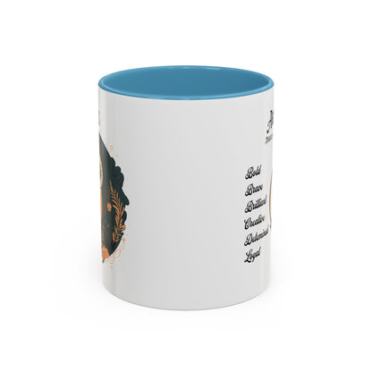 Aries Zodiac Accent Coffee Mug - Bold & Creative Zodiac Mug (11oz)