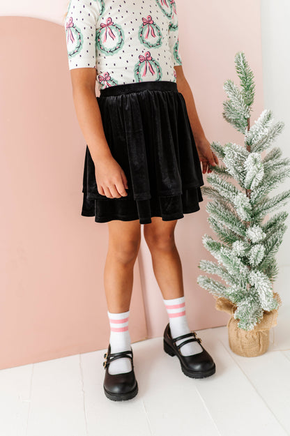 Black Velvet | 2-Tiered SKORT