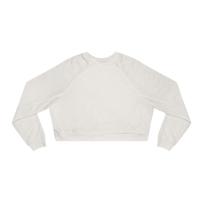 Christmas Cat Mama Women's Cropped Fleece Pullover
