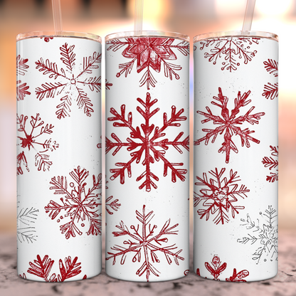 Frosted Flurries 20oz Stainless Steel Tumbler