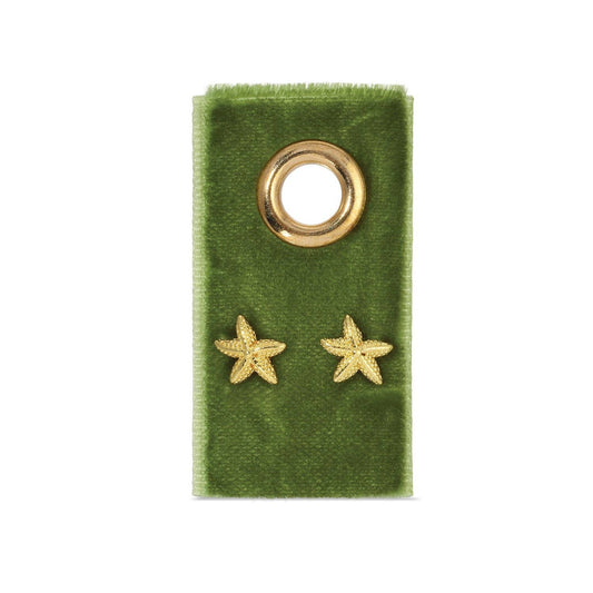 Starfish Studs On Velvet Gift Tag