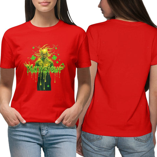 Munsieur St. Patrick's Day Collection for Women | Ultra-Limited Shamrock Luxe Edition T-Shirt Aaria Tees