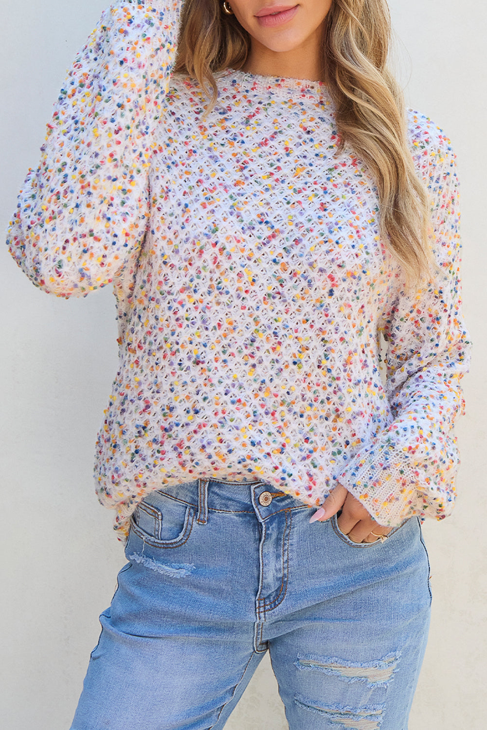 Everly Confetti Sweater - Aaria Tees