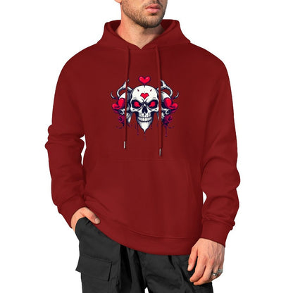 Munsieur Bleeding Royalty: Skull Hoodie for Men