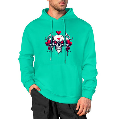 Munsieur Bleeding Royalty: Skull Hoodie for Men
