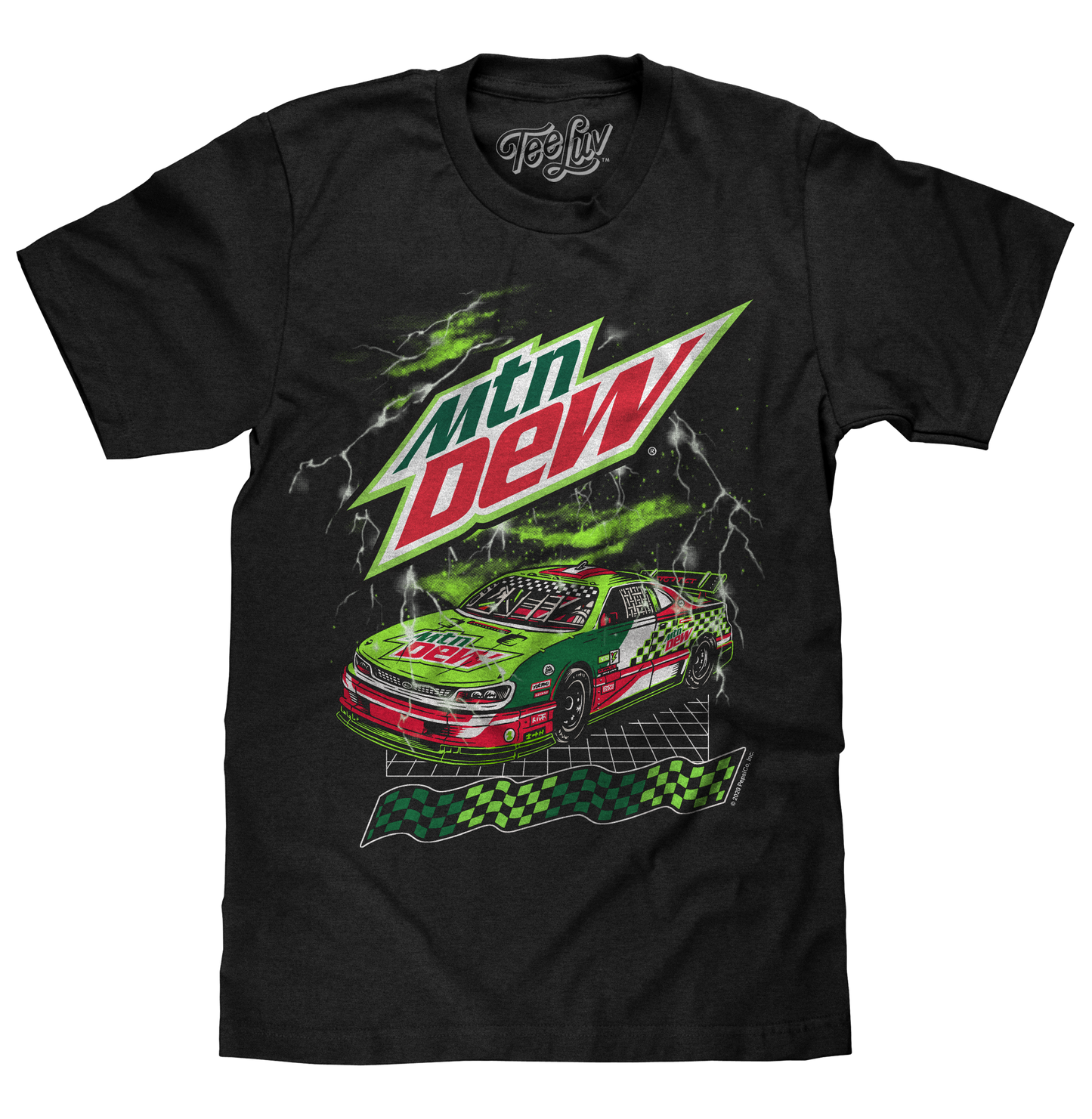 Mountain Dew Racecar T-Shirt - Black