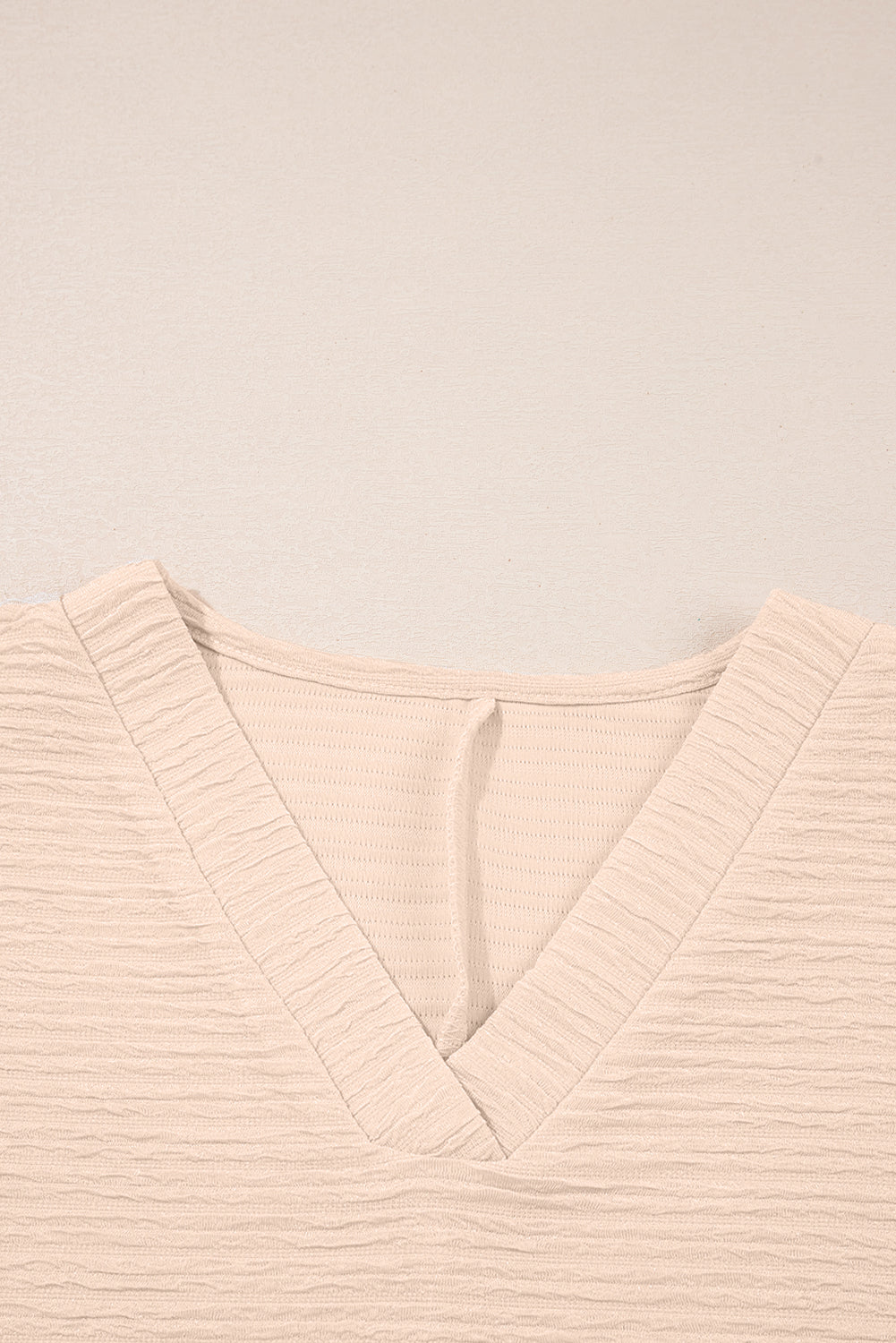 Solid Textured T-Shirt and Shorts Set