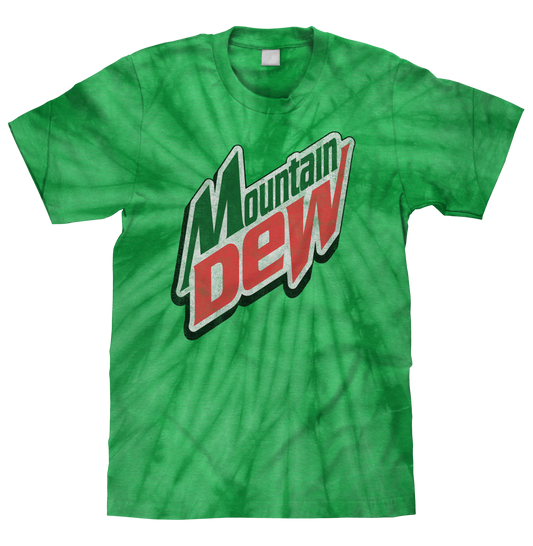 Mountain Dew Logo Tie Dye T-Shirt - Spider Kelly