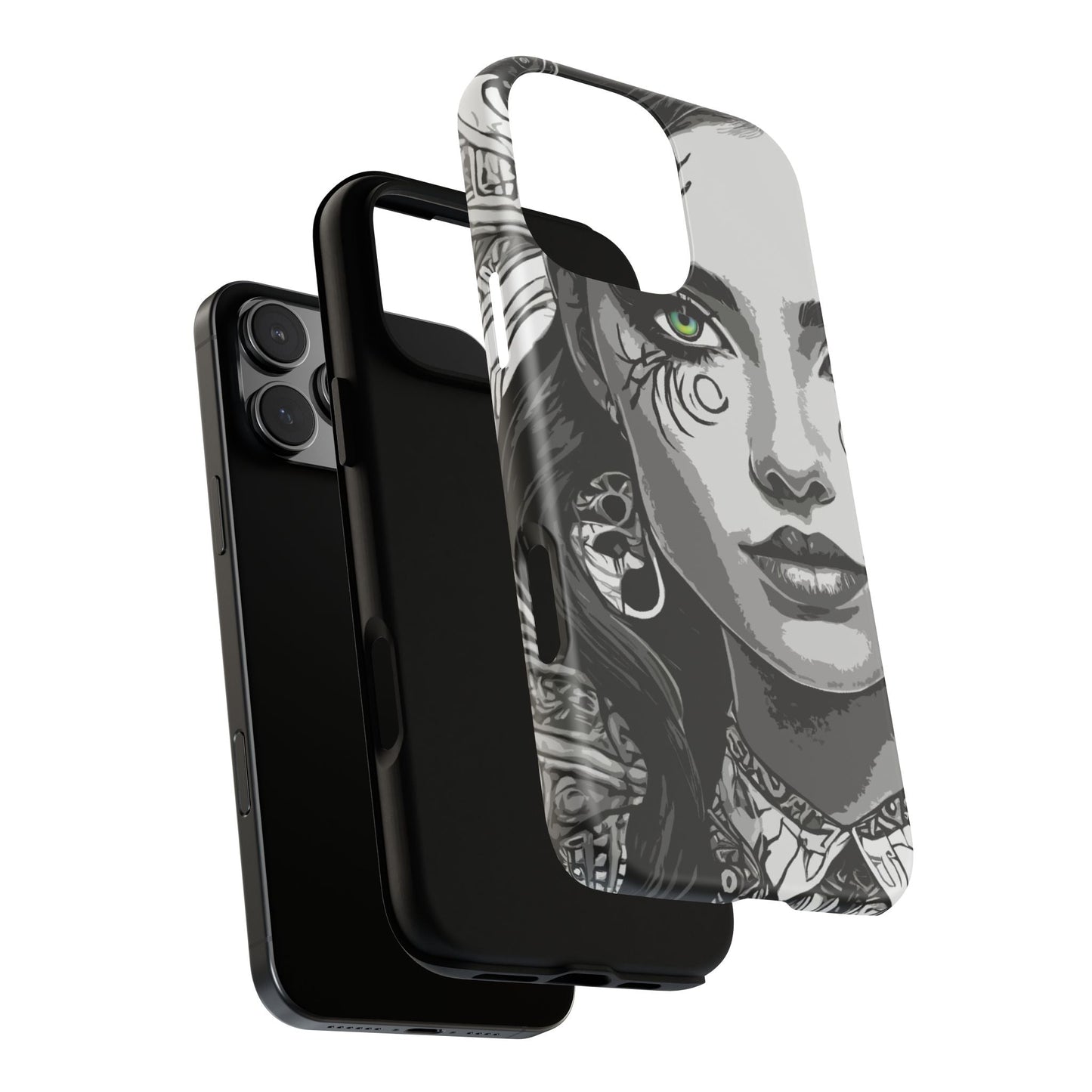 Green Eyed Devilish Beauty Tough Phone Case