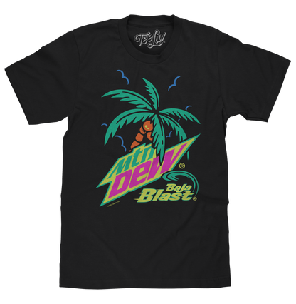 Mtn Dew Baja Blast Palm Tree T-Shirt - Black