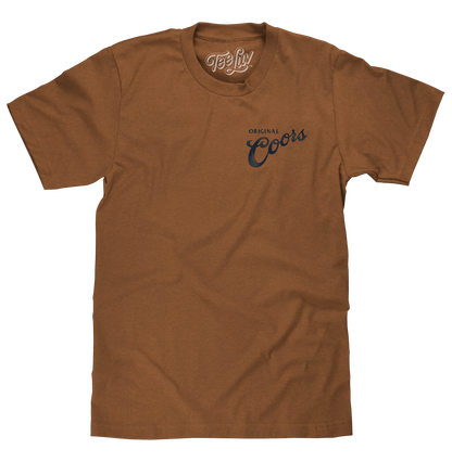 Coors Original Rodeo Cowboy Front/Back T-Shirt - Brown Sugar