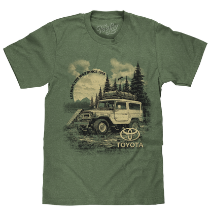 Toyota Land Cruiser Vintage Graphic T-Shirt - Canyon Green Heather