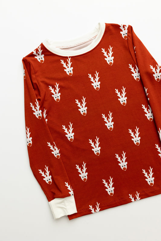 Reindeer Friends-AK Dreamers Bamboo zipper PJ’s PRE ORDER