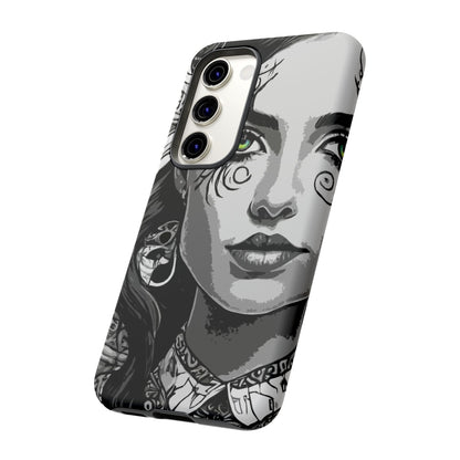 Green Eyed Devilish Beauty Tough Phone Case
