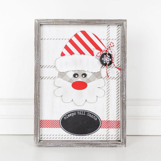 Sleeps Til Santa Sign