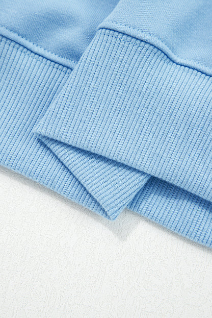 Floral Patchwork Pullover and Sweatpants Lounge Set