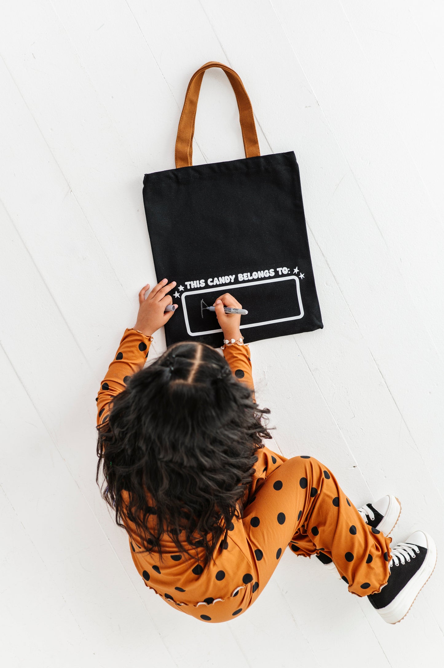 STRIPED BOW | Trick-or-Treat Bag