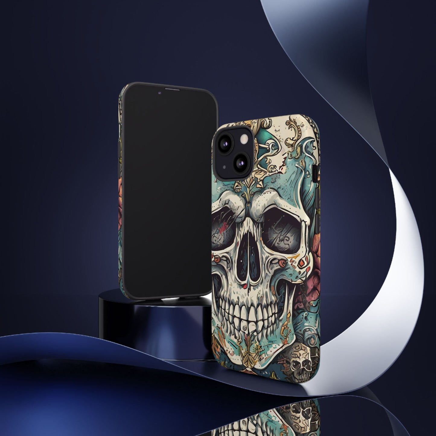 Abstract Skull Tough Phone Case