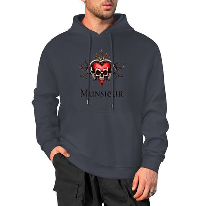 Munsieur Deadly Love: Skull Hoodie for Men