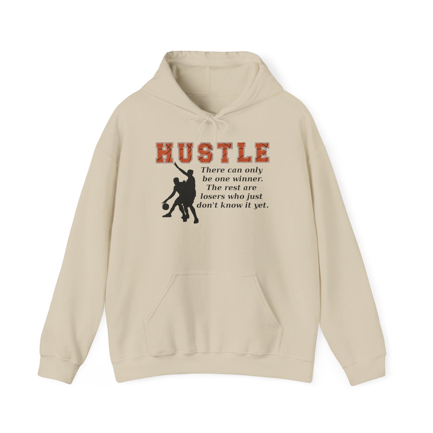 Basketball Hustle Motivational Encouragement Heavy Blend™ Casual Comfort Hoodie