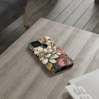 Beautiful White Floral Tough Case