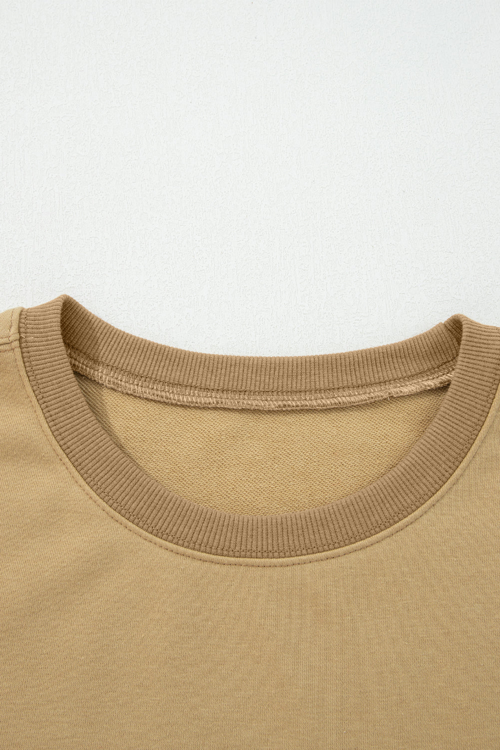 Star Patchwork Reverse Seam Drop Shoulder Sweatshirt