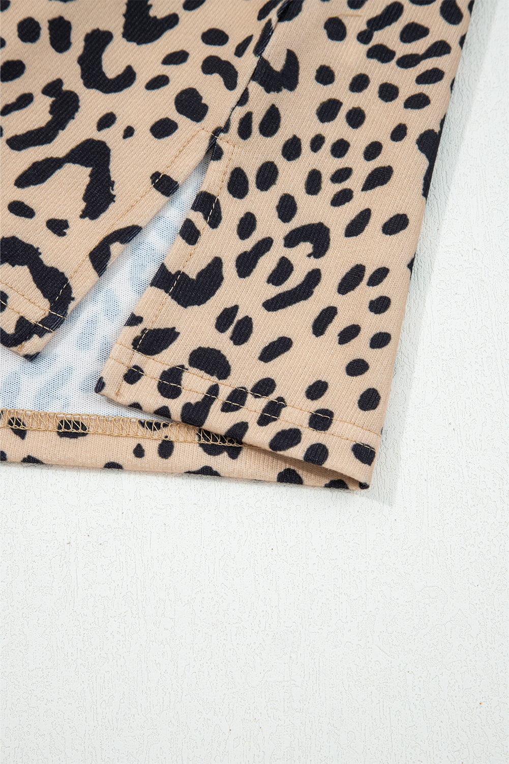 Leopard Batwing Long Sleeve Top