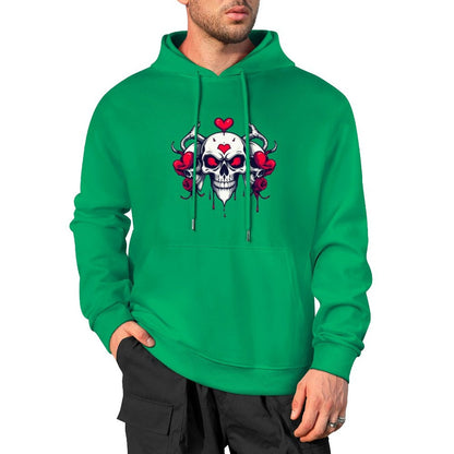 Munsieur Bleeding Royalty: Skull Hoodie for Men