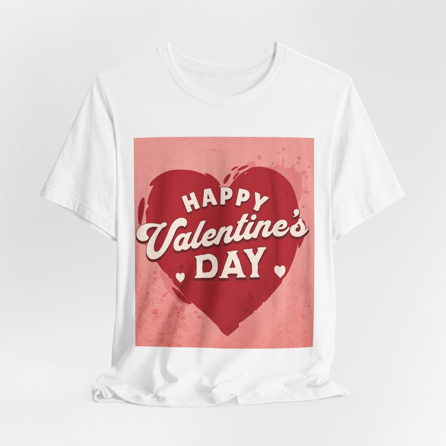 Happy Valentine's Day Jersey Short Sleeve Tee - Aaria Tees Aaria Tees